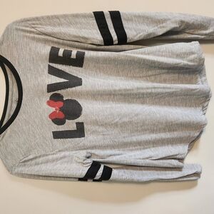 Minnie Mouse Love Graphic Long Sleeve Shirt